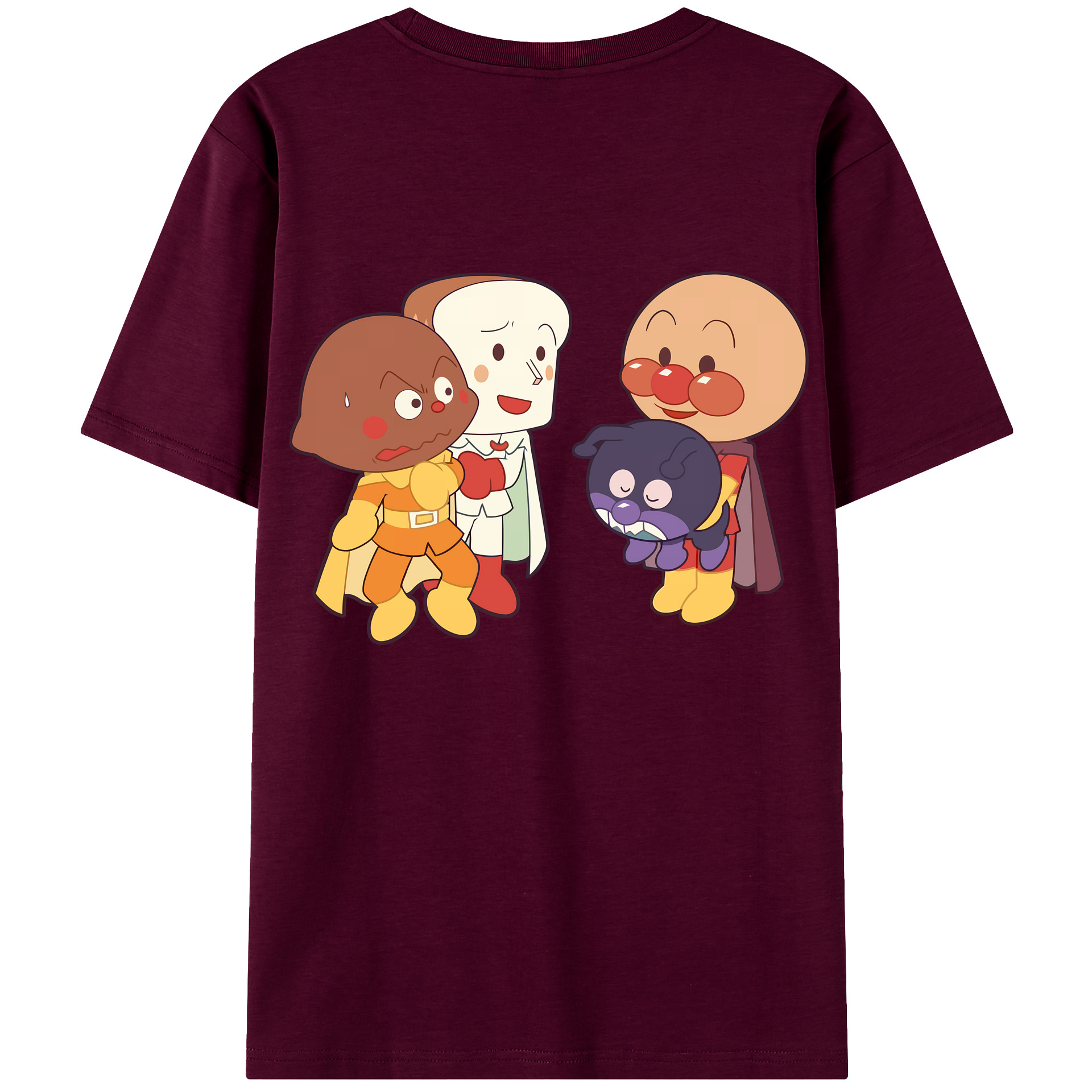 （画像用） アンパンマン Anpanman レディース半袖Tシャツ(バックプリント)